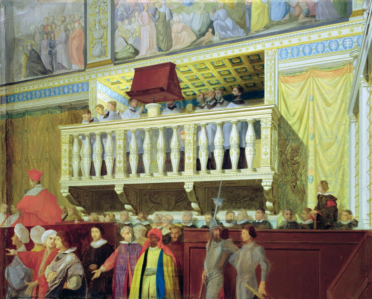 Cantoria v Sixtinské kapli od Jean Auguste Dominique Ingres