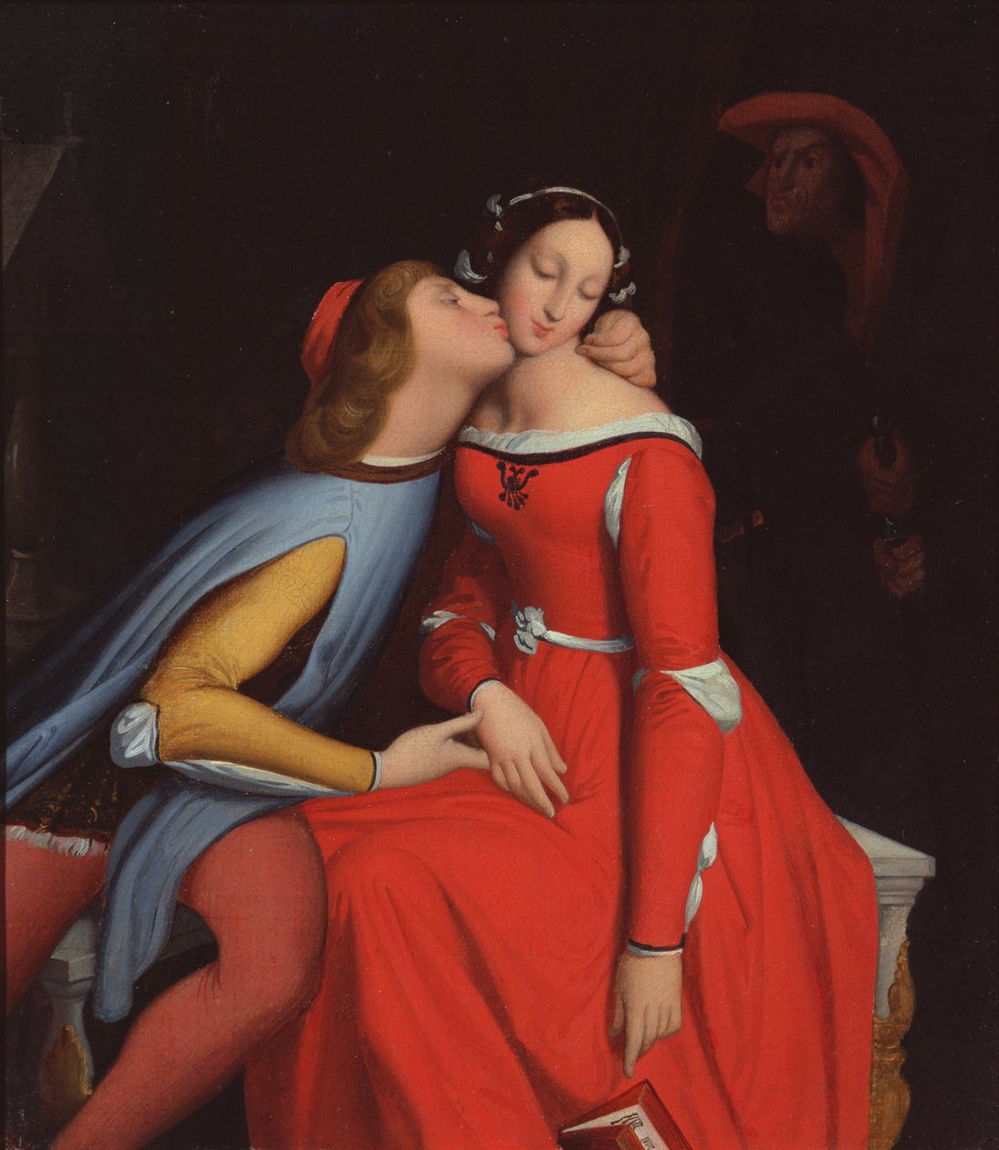 Francesca da Rimini a Paolo Malatesta, 1819 od Jean Auguste Dominique Ingres