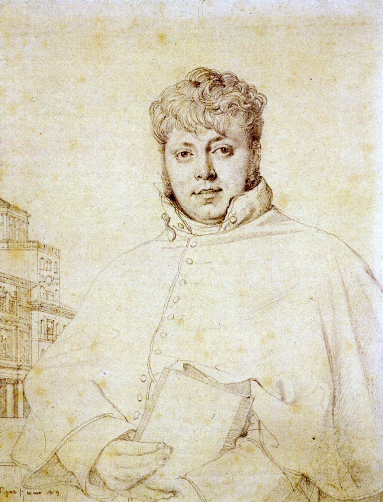 Francouzský architekt Auguste Guenepin od Jean Auguste Dominique Ingres