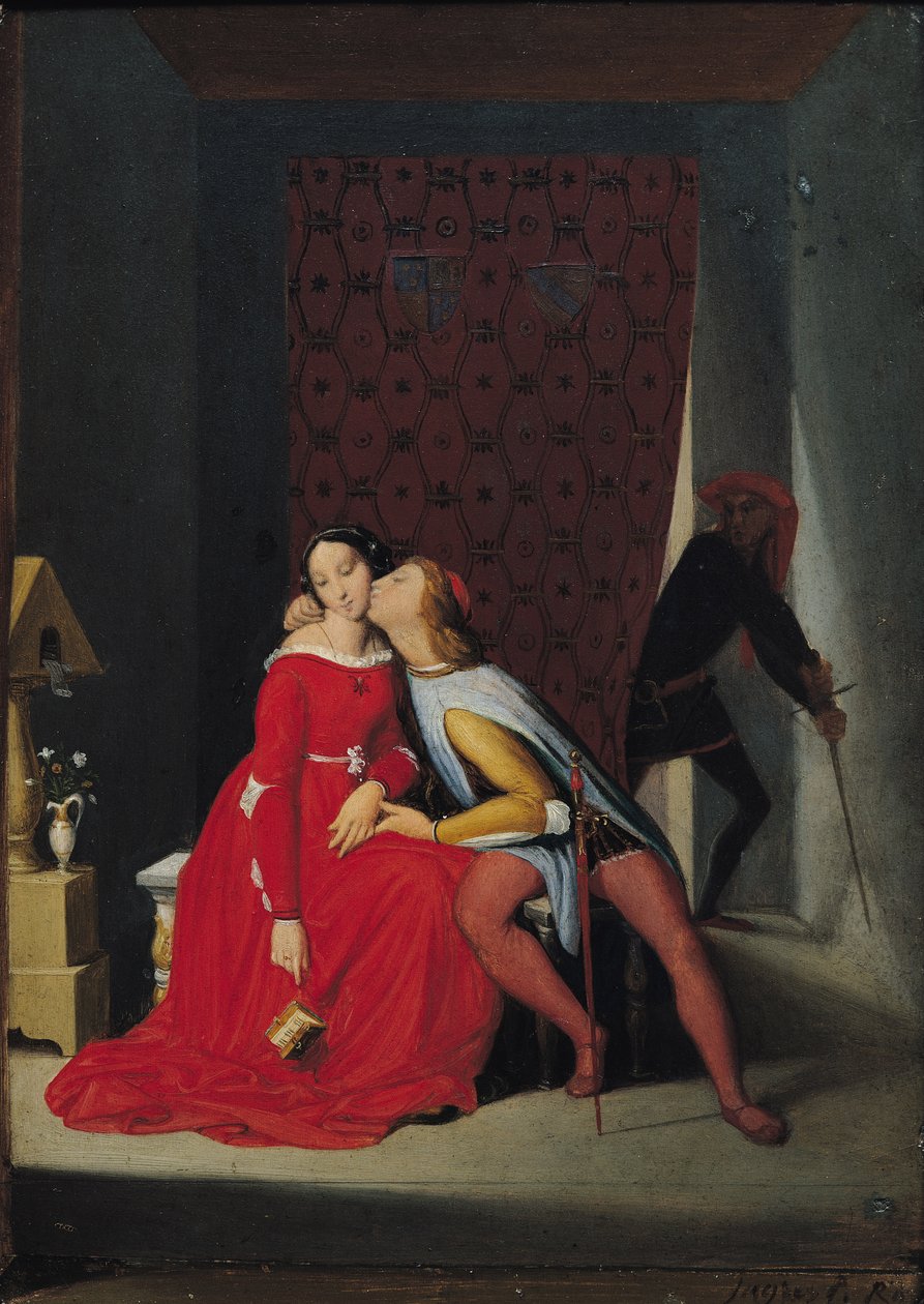 Gianciotto objevuje Paola a Francescu, 1814 od Jean Auguste Dominique Ingres