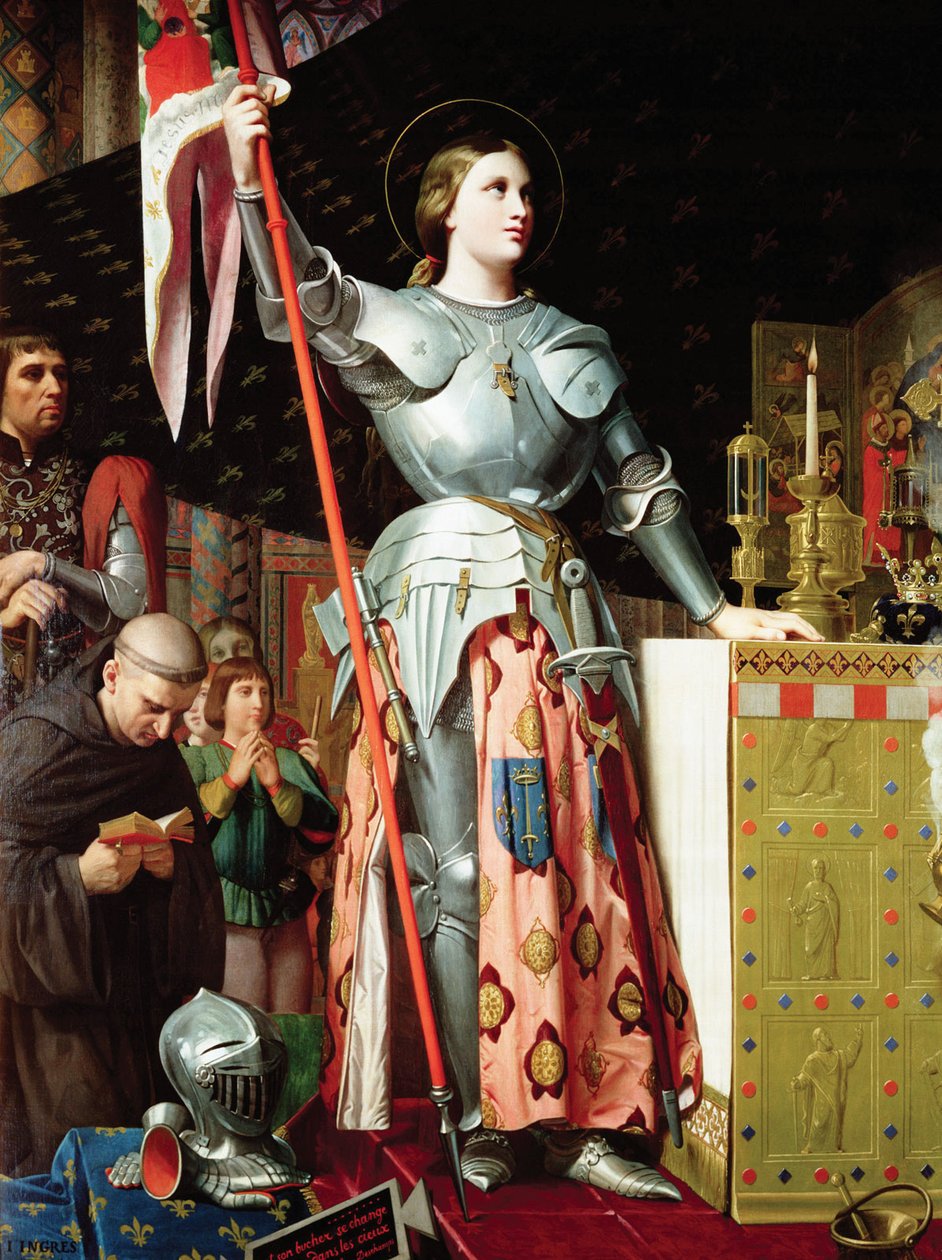 Johanka z Arku při korunovaci Karla VII. od Jean Auguste Dominique Ingres