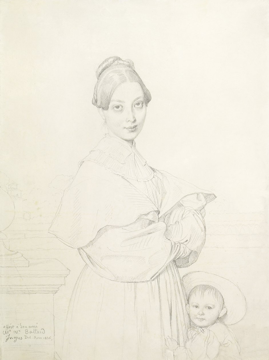 Madame Baltard a její dcera Paule, 1836 od Jean Auguste Dominique Ingres