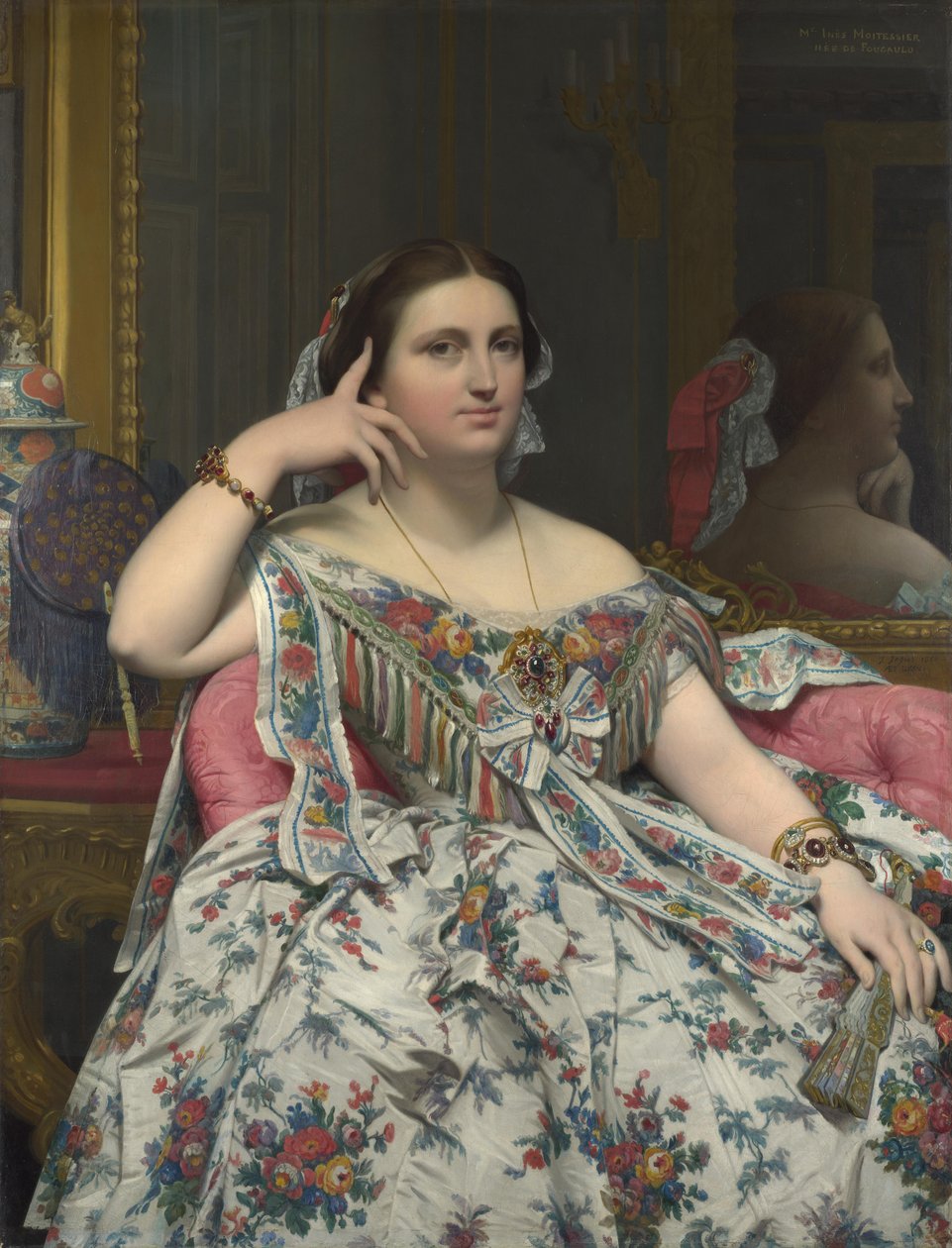 Madame Moitessier, 1856 od Jean Auguste Dominique Ingres