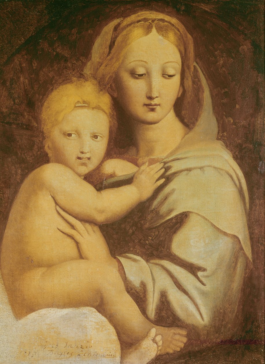 Madona z Candelabra od Jean Auguste Dominique Ingres