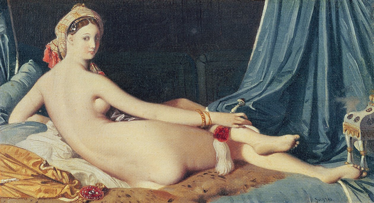 Odalisque, 1814 od Jean Auguste Dominique Ingres