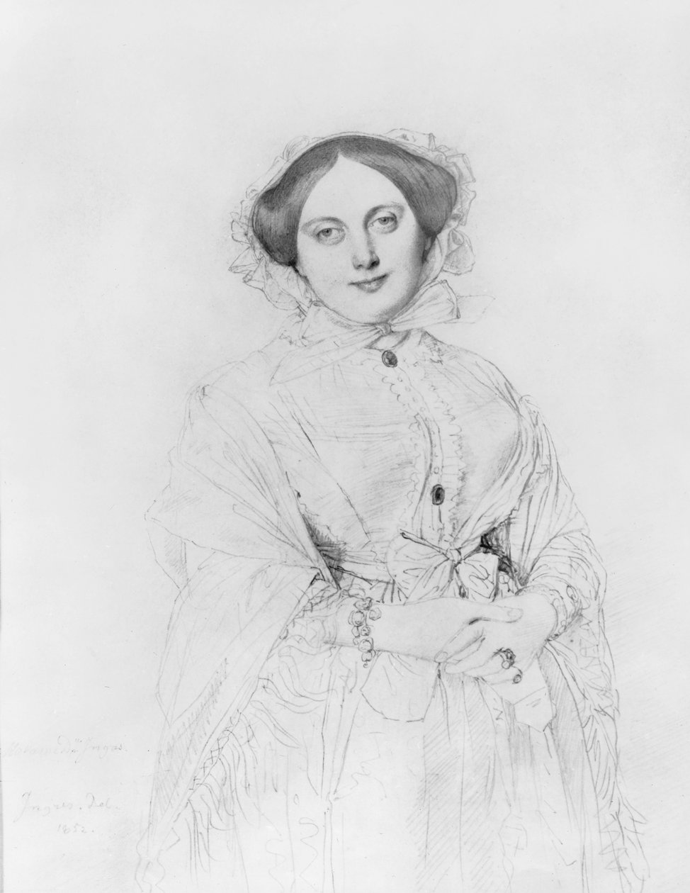 Portrét Madame Ingres, 1852 od Jean Auguste Dominique Ingres