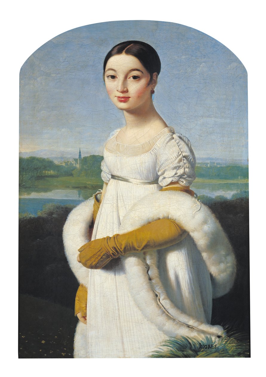 Portrét mademoiselle Caroline Riviere (1793-1803), 1805 od Jean Auguste Dominique Ingres