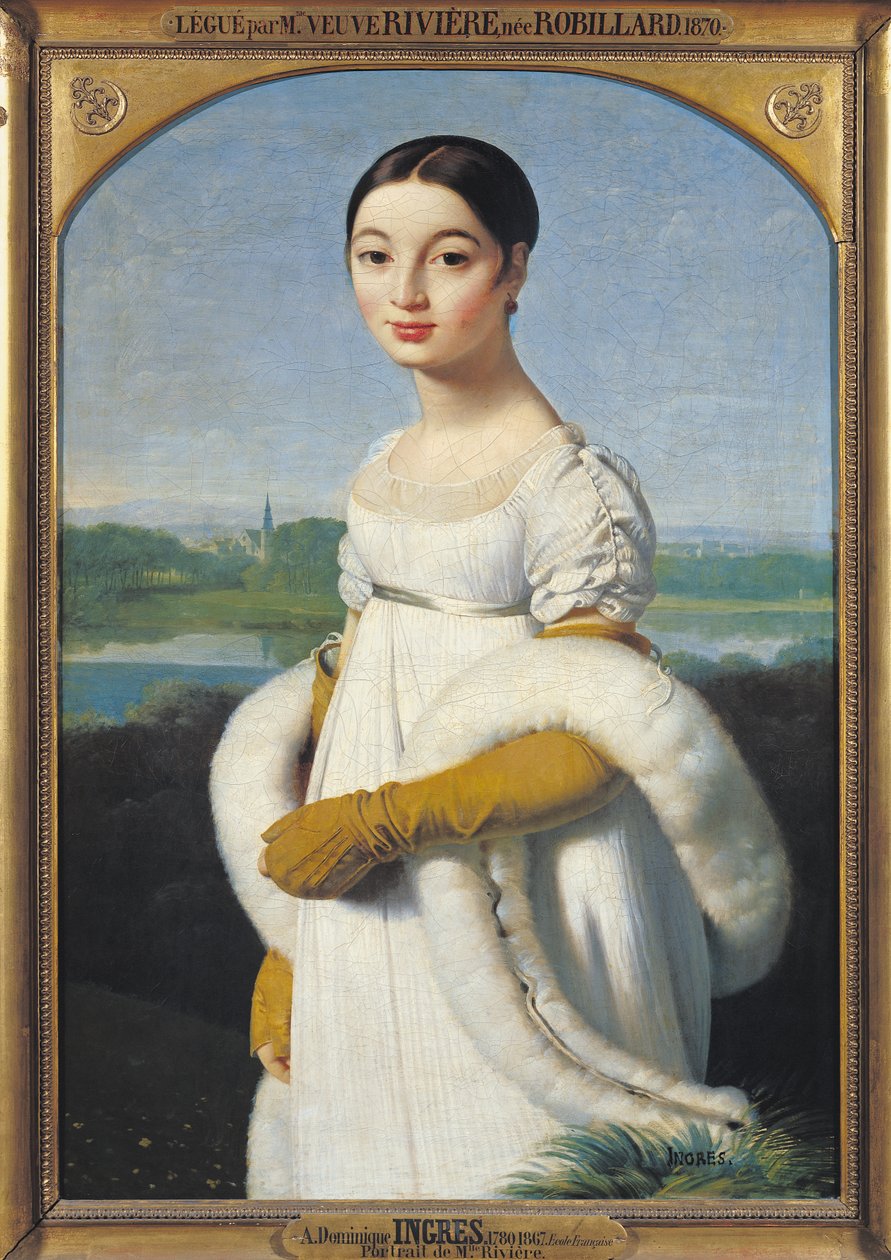 Portrét mademoiselle Caroline Riviere (1793-1803) 1805 od Jean Auguste Dominique Ingres