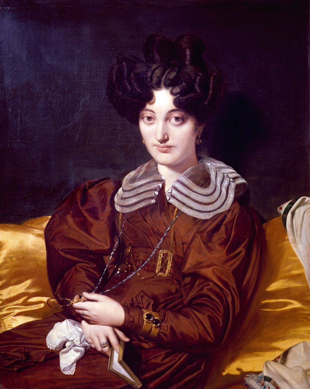 Portrét Suzanne Clarisse de Salvaing de Boisseiu, Madame Marcotte de Sainte-Marie, 1826 od Jean Auguste Dominique Ingres