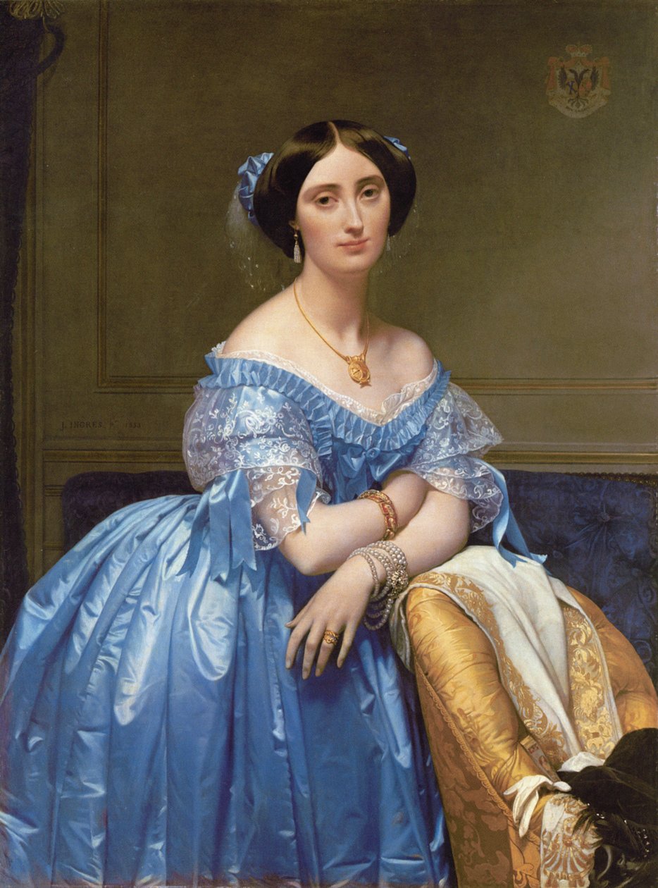 Portrét princezny de Broglie, 1853 od Jean Auguste Dominique Ingres