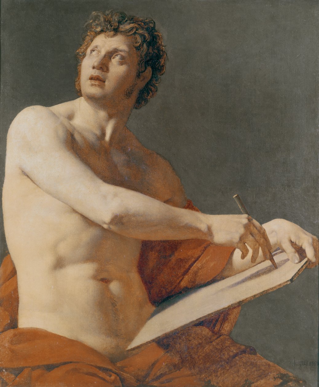 Portrétní studie od Jean Auguste Dominique Ingres