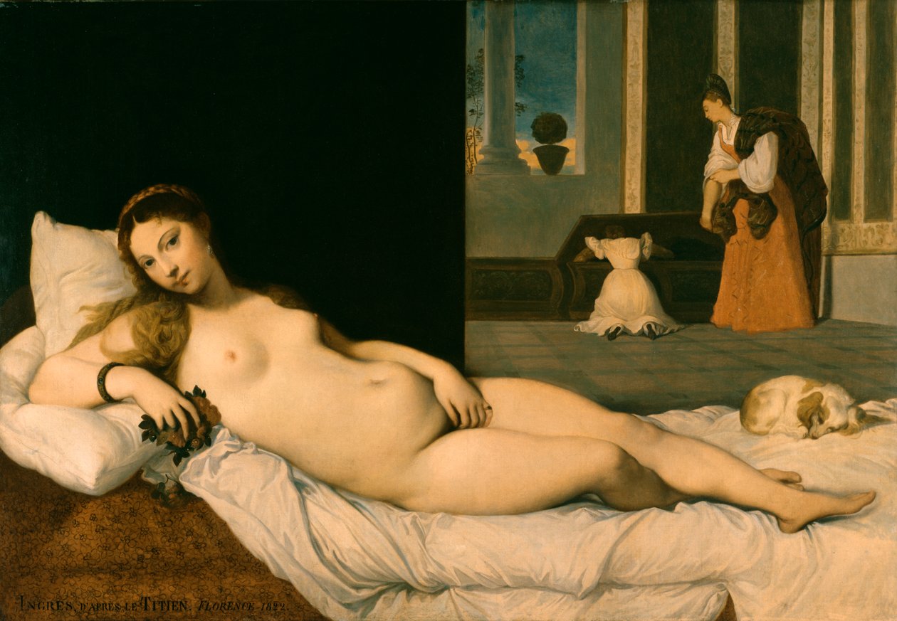 Ležící Venuše od Jean Auguste Dominique Ingres