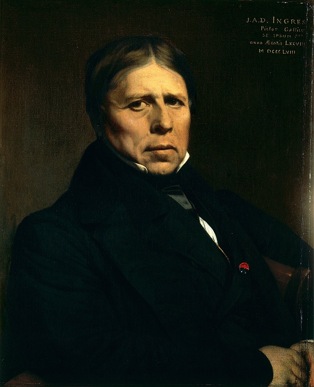 Autoportrét od Jean Auguste Dominique Ingres