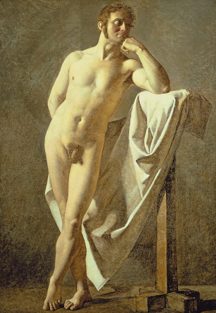 Study of a Man, c.1801 od Jean Auguste Dominique Ingres