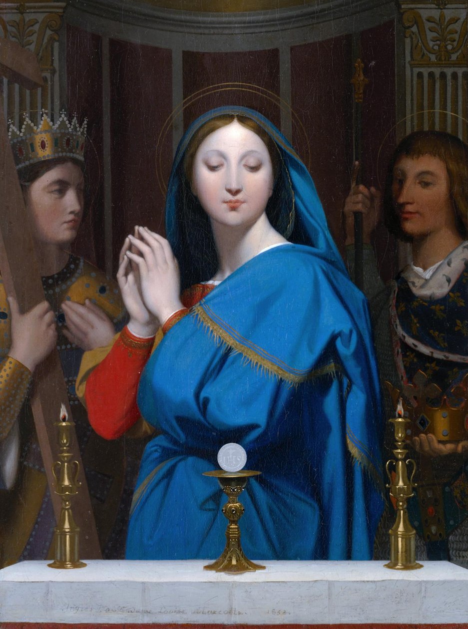 Panna klanící se hostiteli od Jean Auguste Dominique Ingres