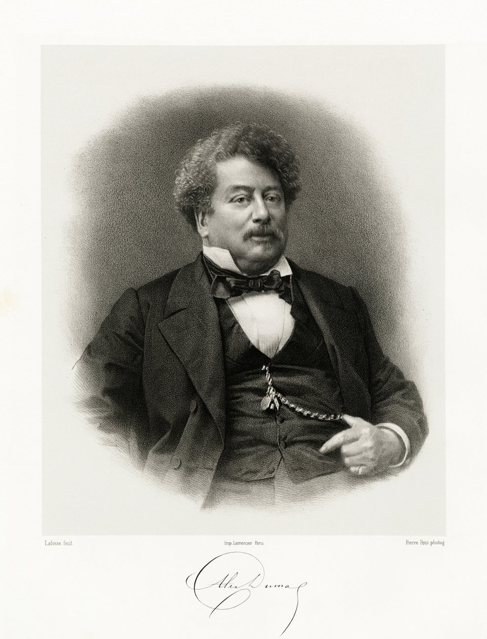 Alexandre Dumas, 1865-66 od Jean Baptiste Adolphe Lafosse
