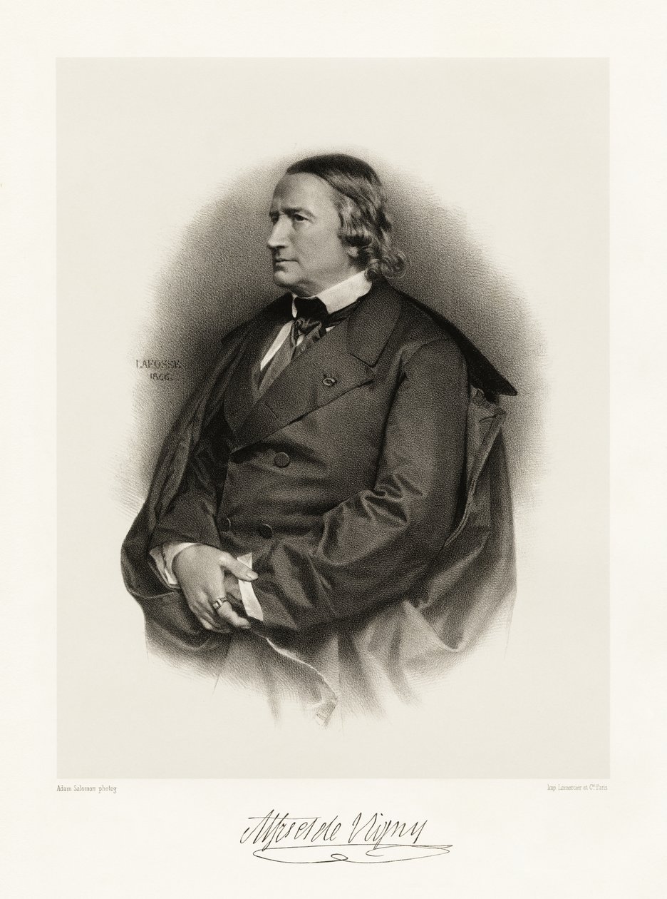 Alfred de Vigny, 1865-66 od Jean Baptiste Adolphe Lafosse