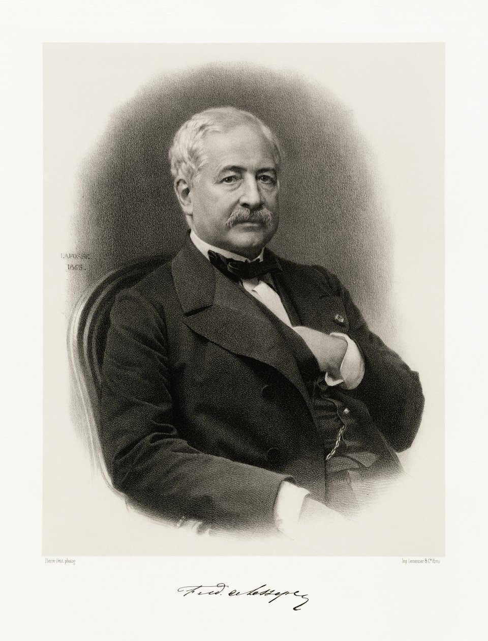 Ferdinand de Lesseps, 1865-66 od Jean Baptiste Adolphe Lafosse