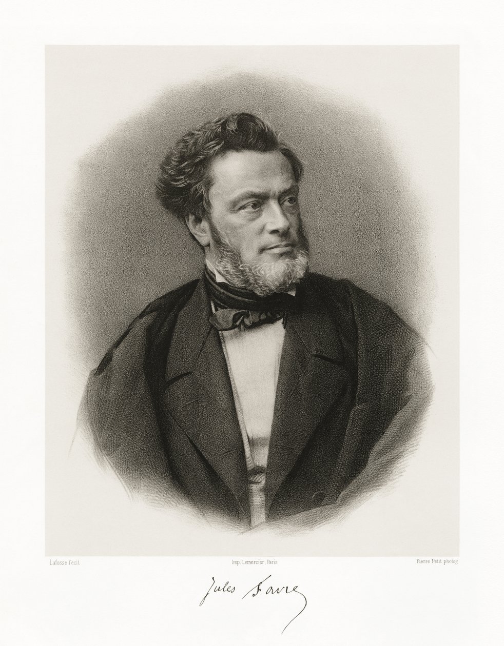 Jules Claude Gabriel Favre, 1865-66 od Jean Baptiste Adolphe Lafosse