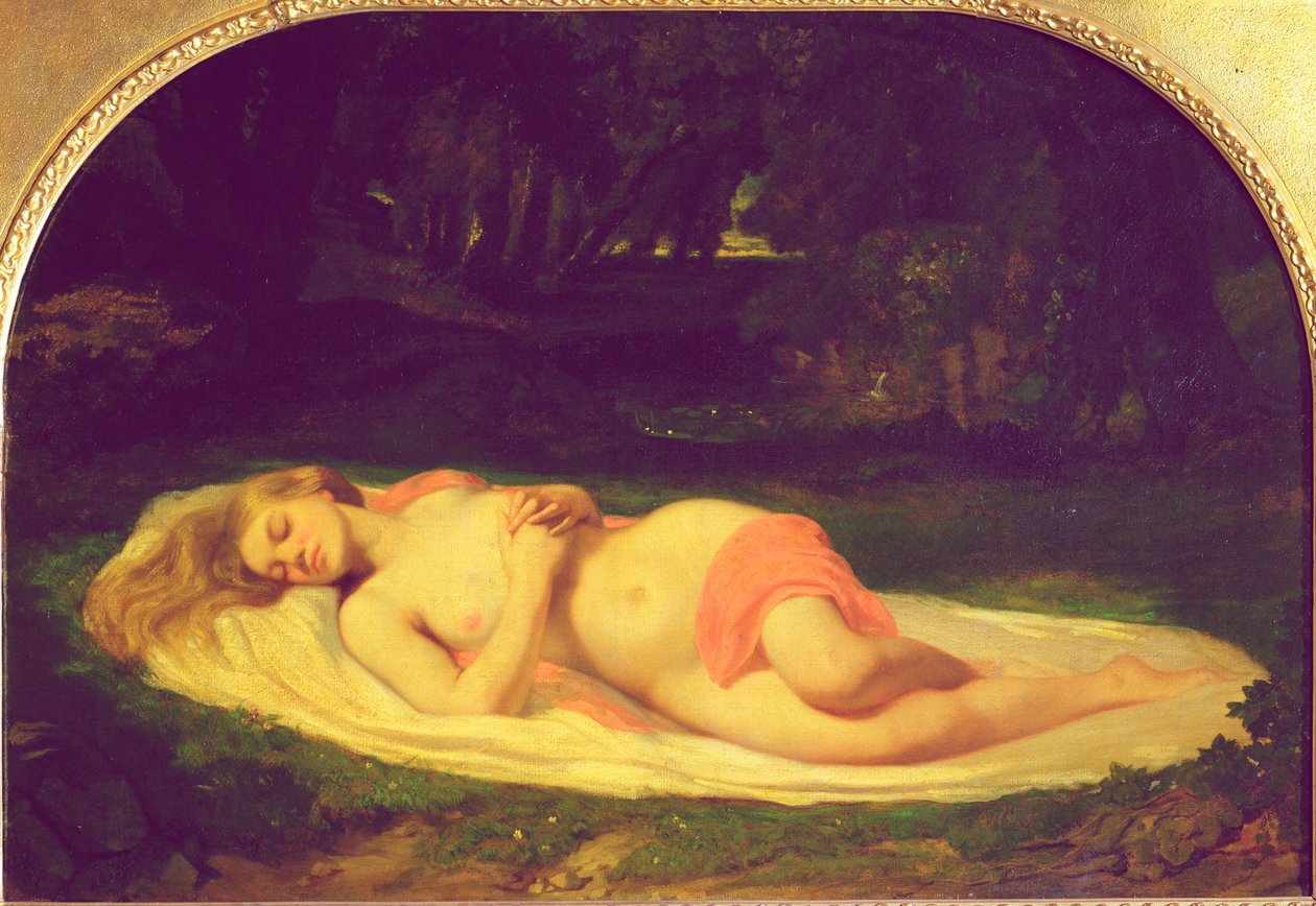 Spící nymfa, 1844-49 od Jean Baptiste Ange Tissier