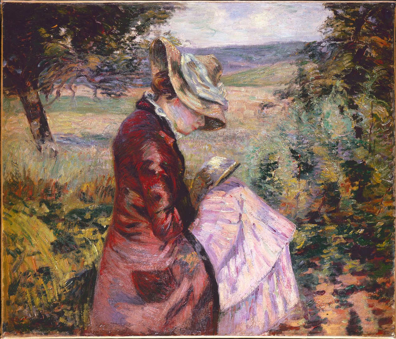 Madame Guillaumin čtení, kolem 1887 od Jean Baptiste Armand Guillaumin