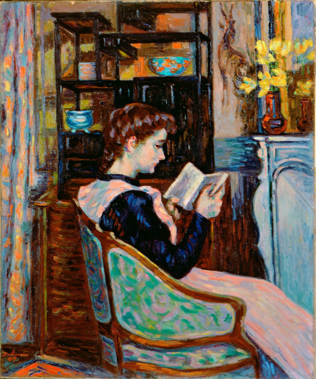 Mlle. Guillaumin čtení, 1907 od Jean Baptiste Armand Guillaumin