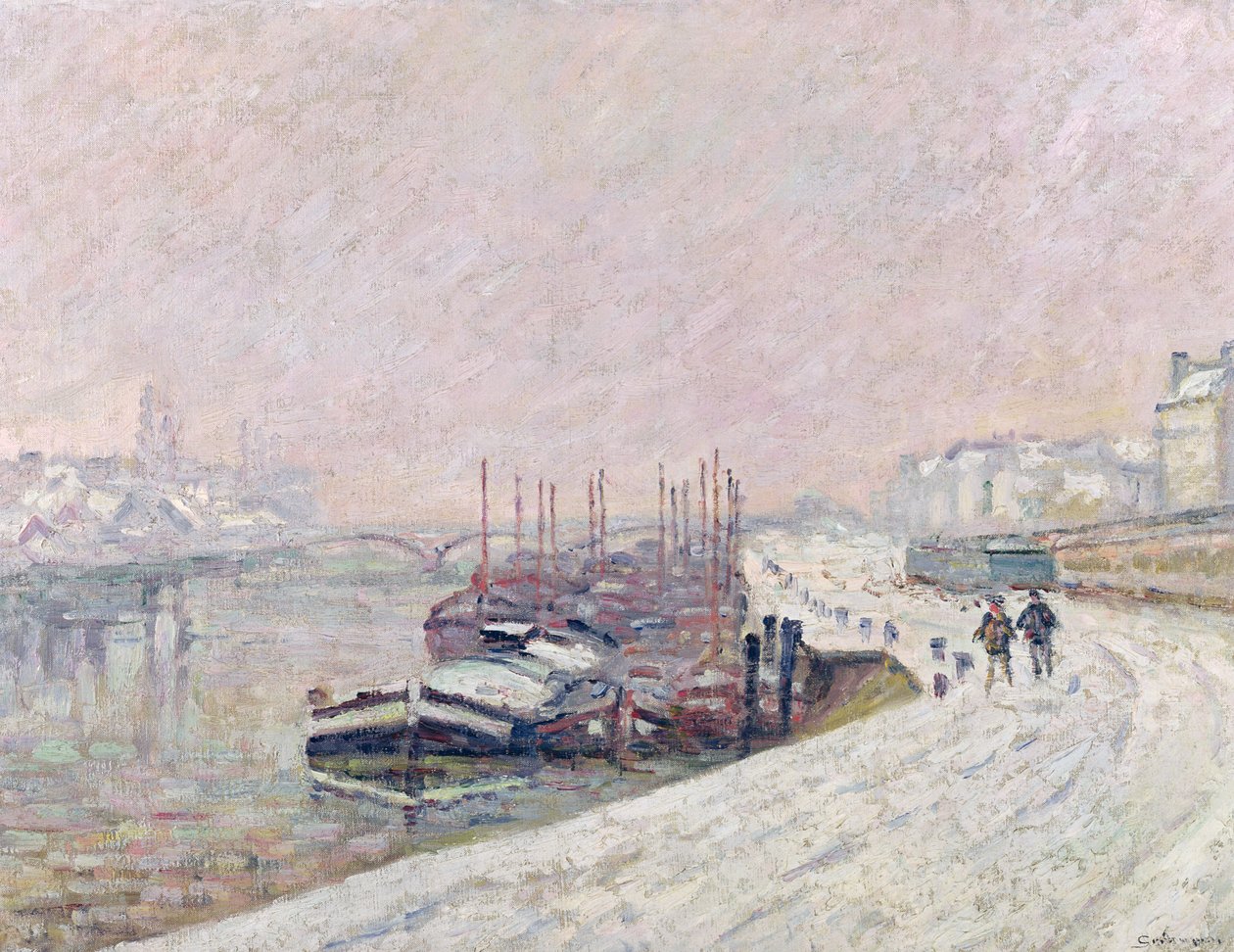 Sníh v Rouenu od Jean Baptiste Armand Guillaumin