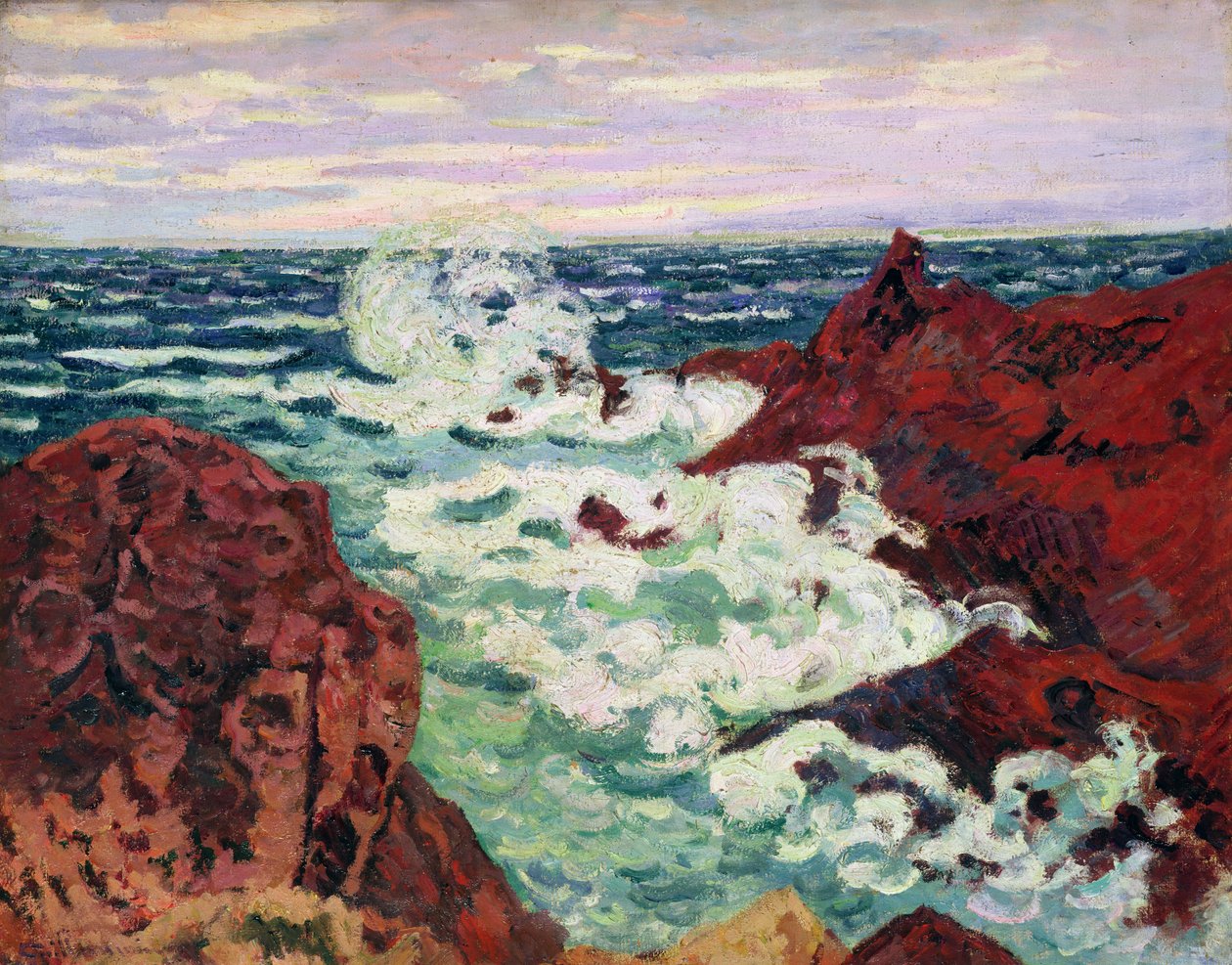 Bouře v Agay, 1895 od Jean Baptiste Armand Guillaumin