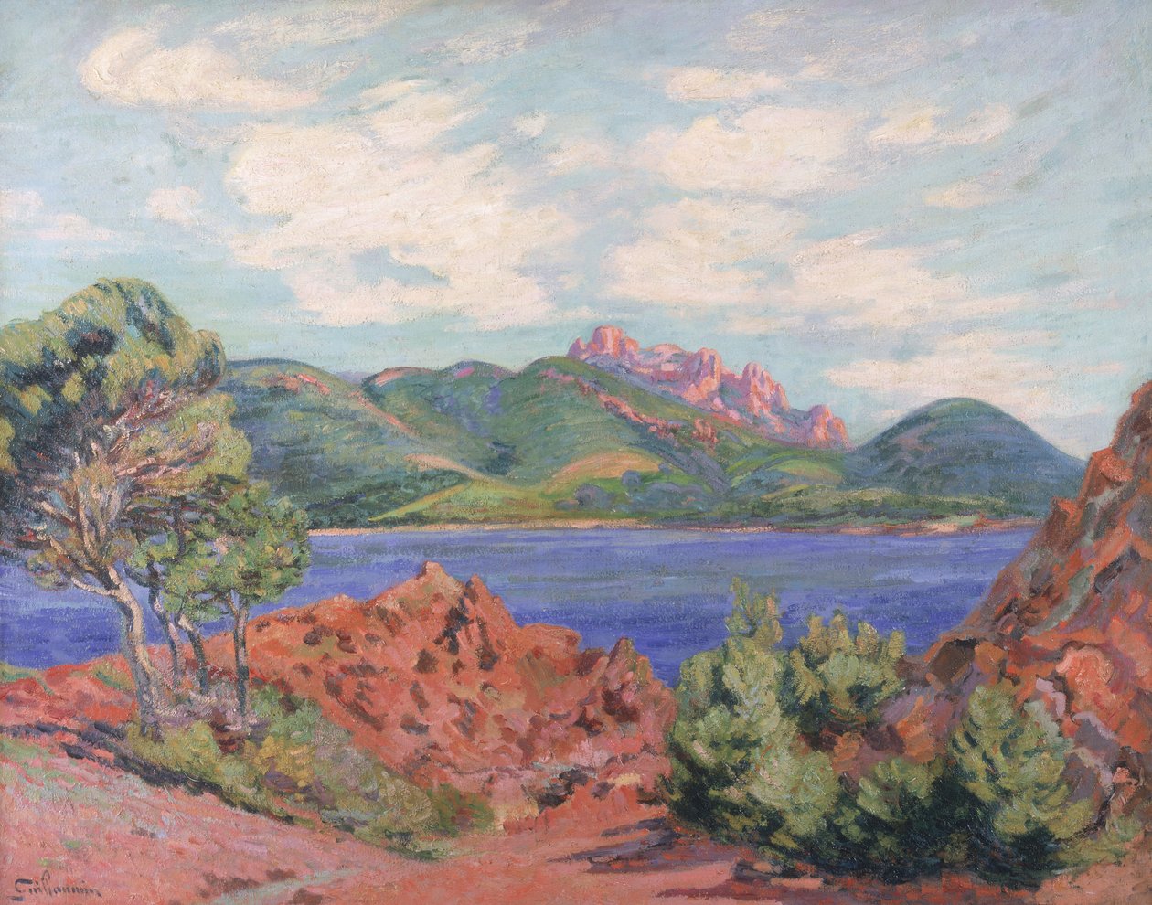 Zátoka Agay, asi 1905 od Jean Baptiste Armand Guillaumin