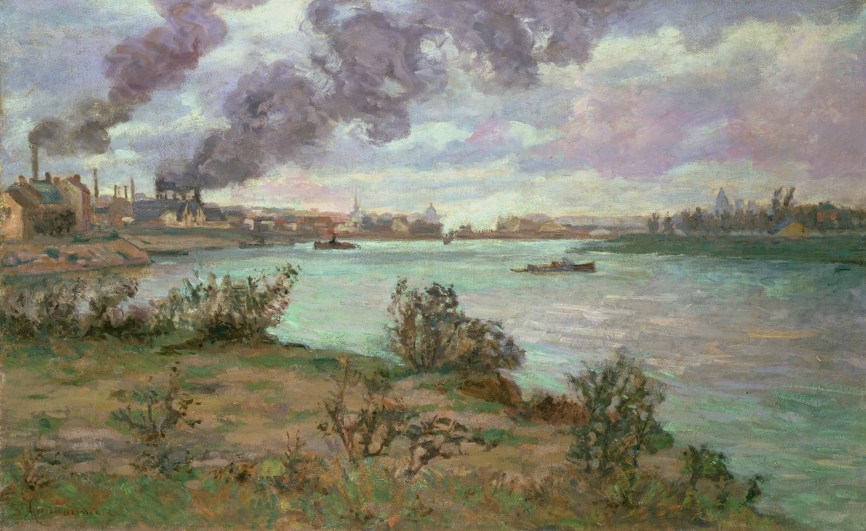 Soutok Seiny a Marny v Ivry od Jean Baptiste Armand Guillaumin
