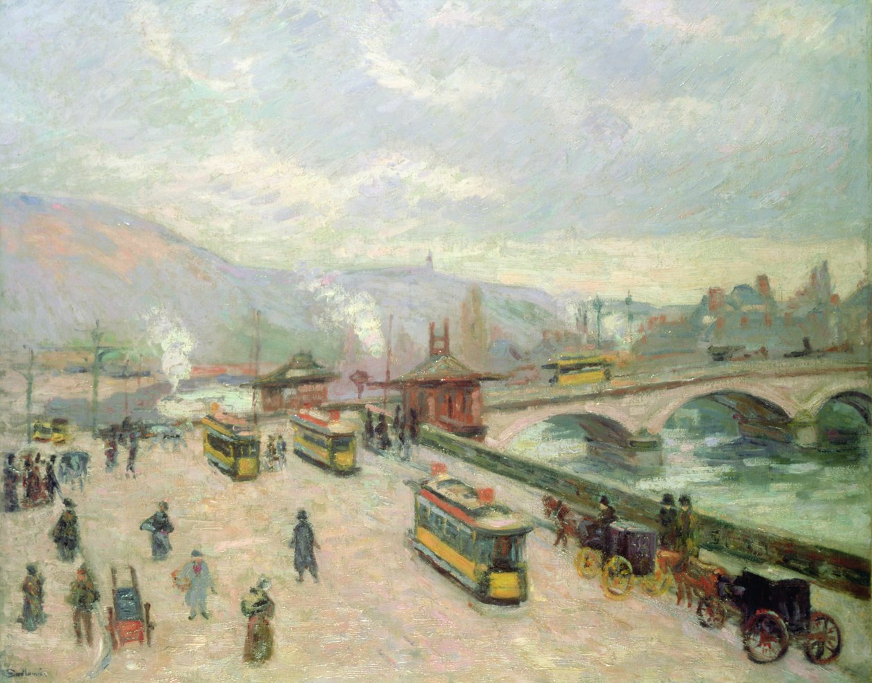 Pont Corneille v Rouenu, 1898 od Jean Baptiste Armand Guillaumin