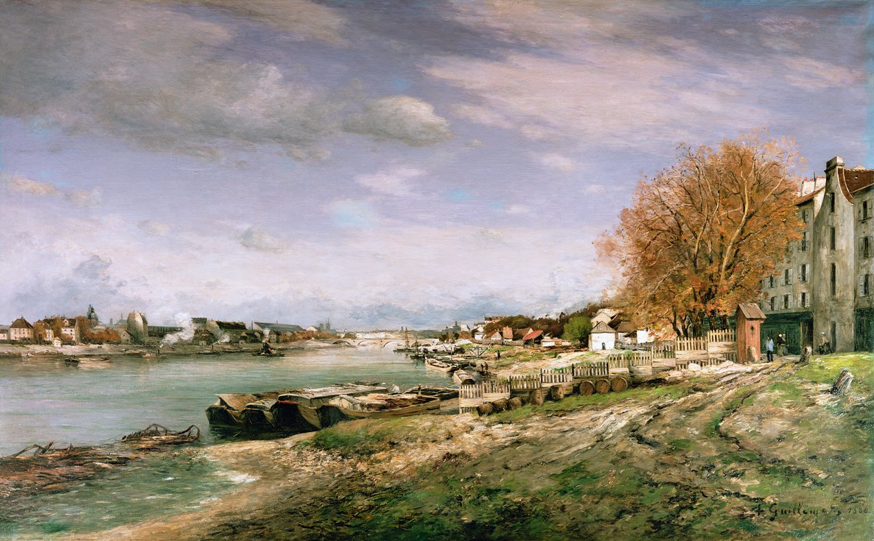 Staré nábřeží v Bercy, Paříž, 1880 od Jean Baptiste Armand Guillaumin