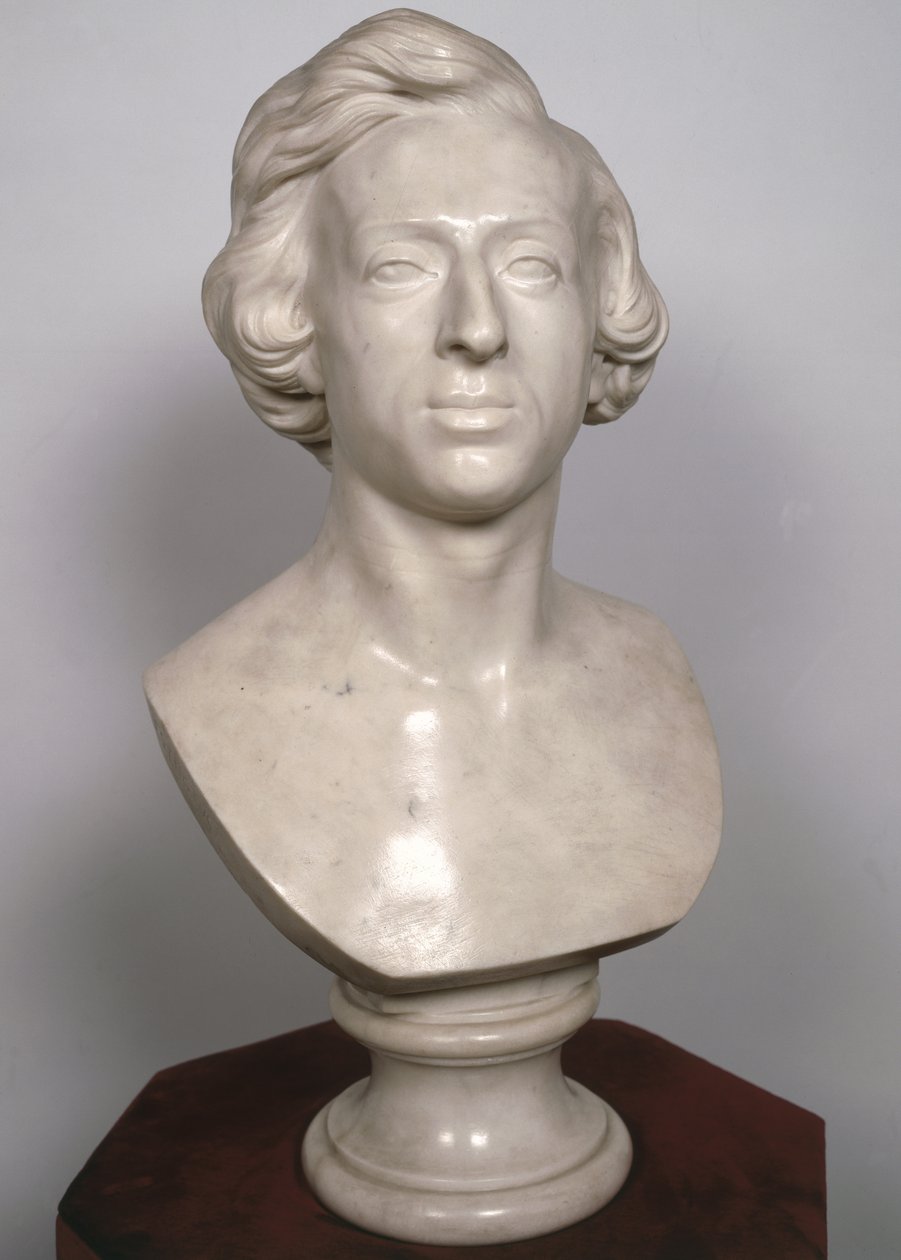 Busta Frederika Chopina (1810-49), 1849 (mramor) od Jean Baptiste Auguste Clesinger