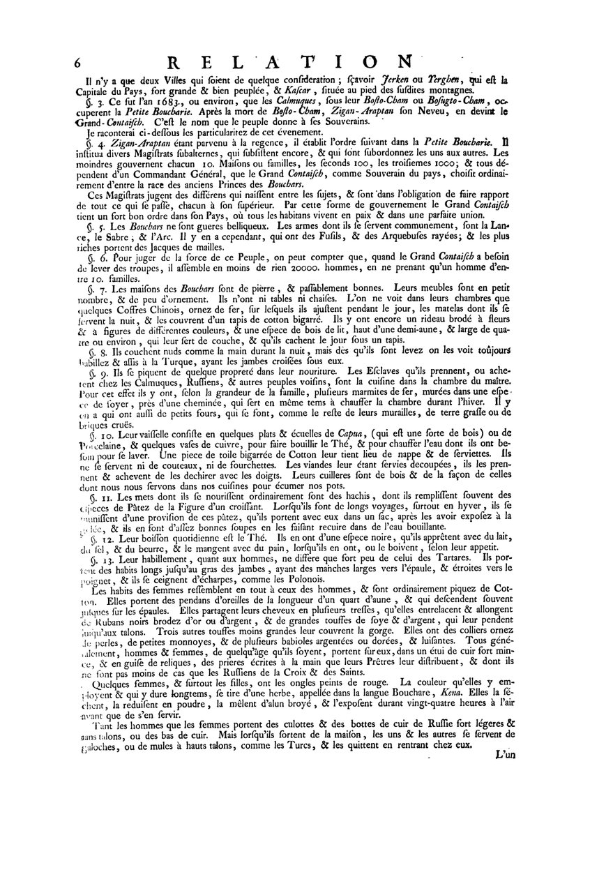 Nový čínský atlas, čínský Tartary a Thibet Haag 1737 od Jean Baptiste Bourguignon d