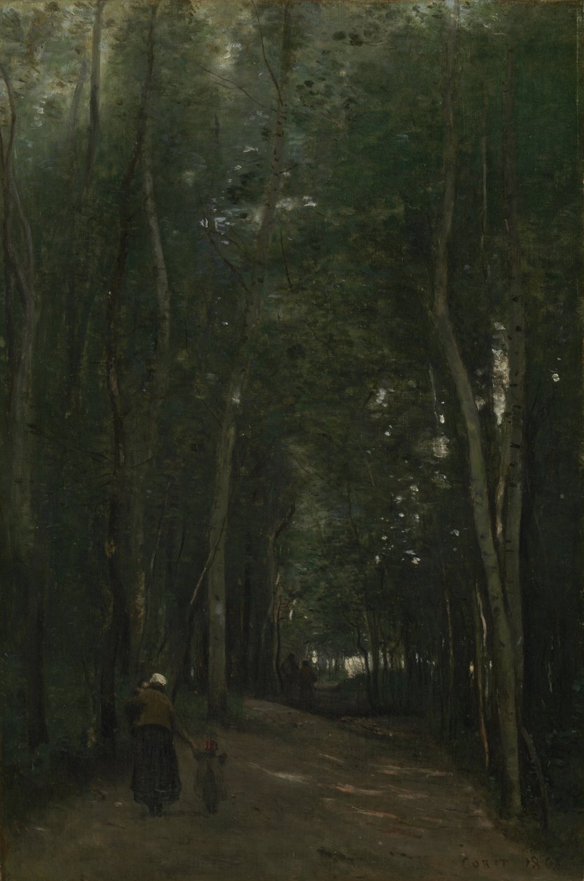 Cesta v Saint-Cloud od Jean Baptiste Camille Corot