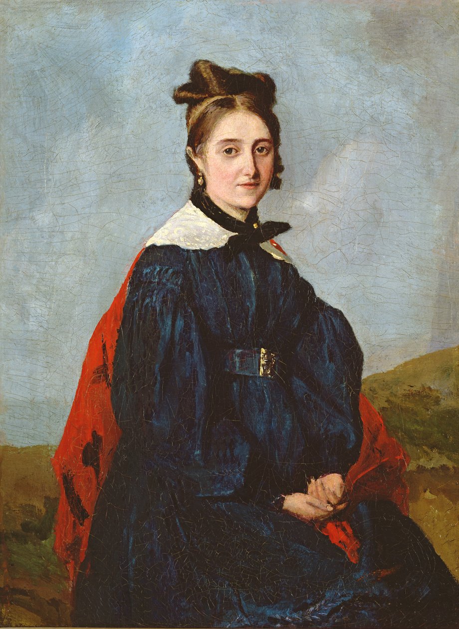 Alexina Ledoux, kolem roku 1840 od Jean Baptiste Camille Corot