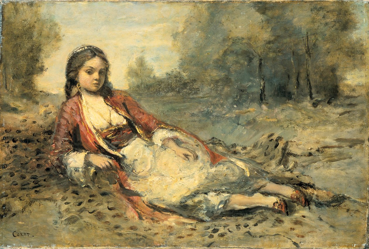 alžírský od Jean Baptiste Camille Corot