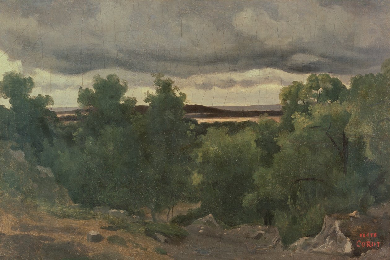Au Petit Chaville od Jean Baptiste Camille Corot