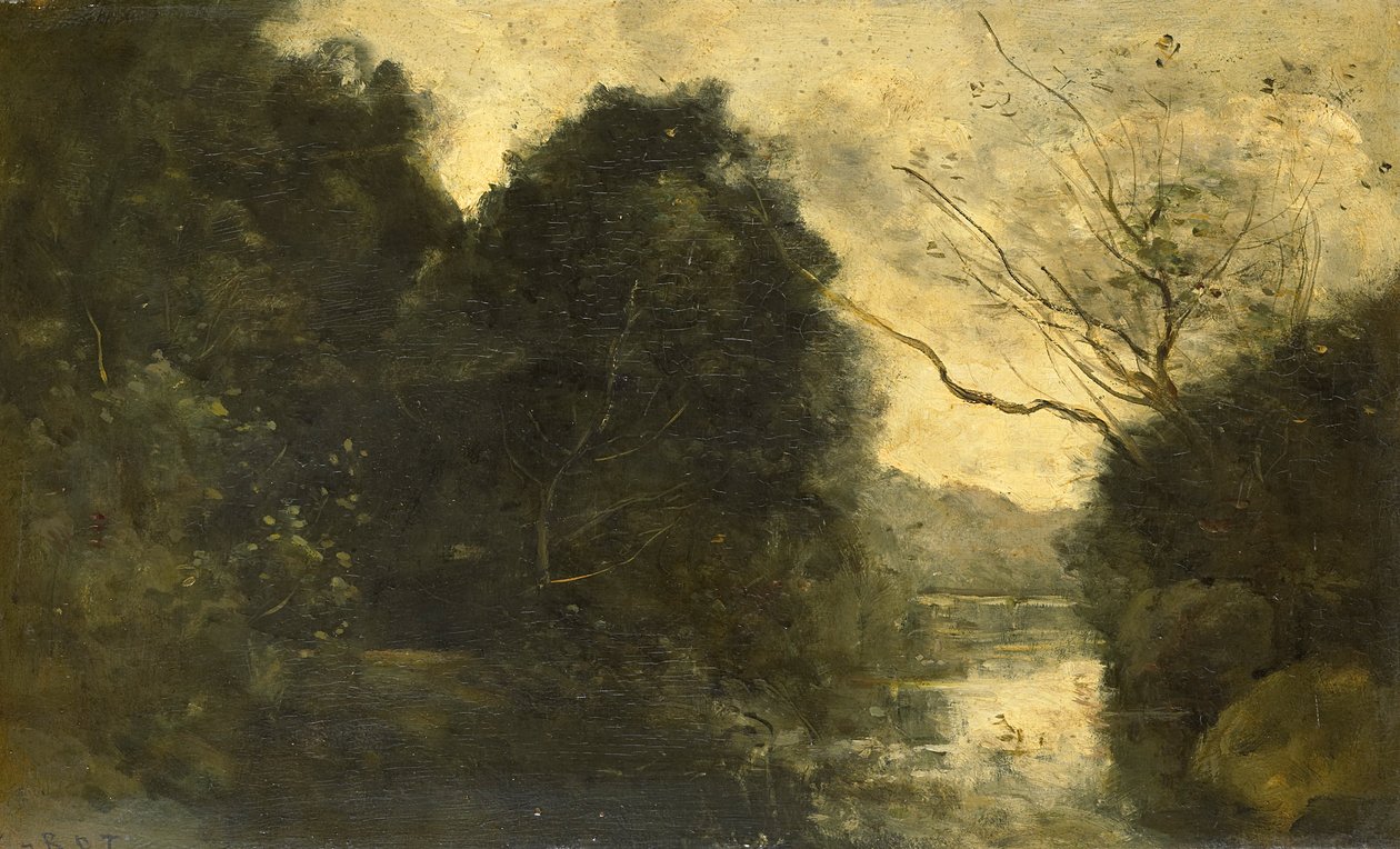 lesní rybník od Jean Baptiste Camille Corot