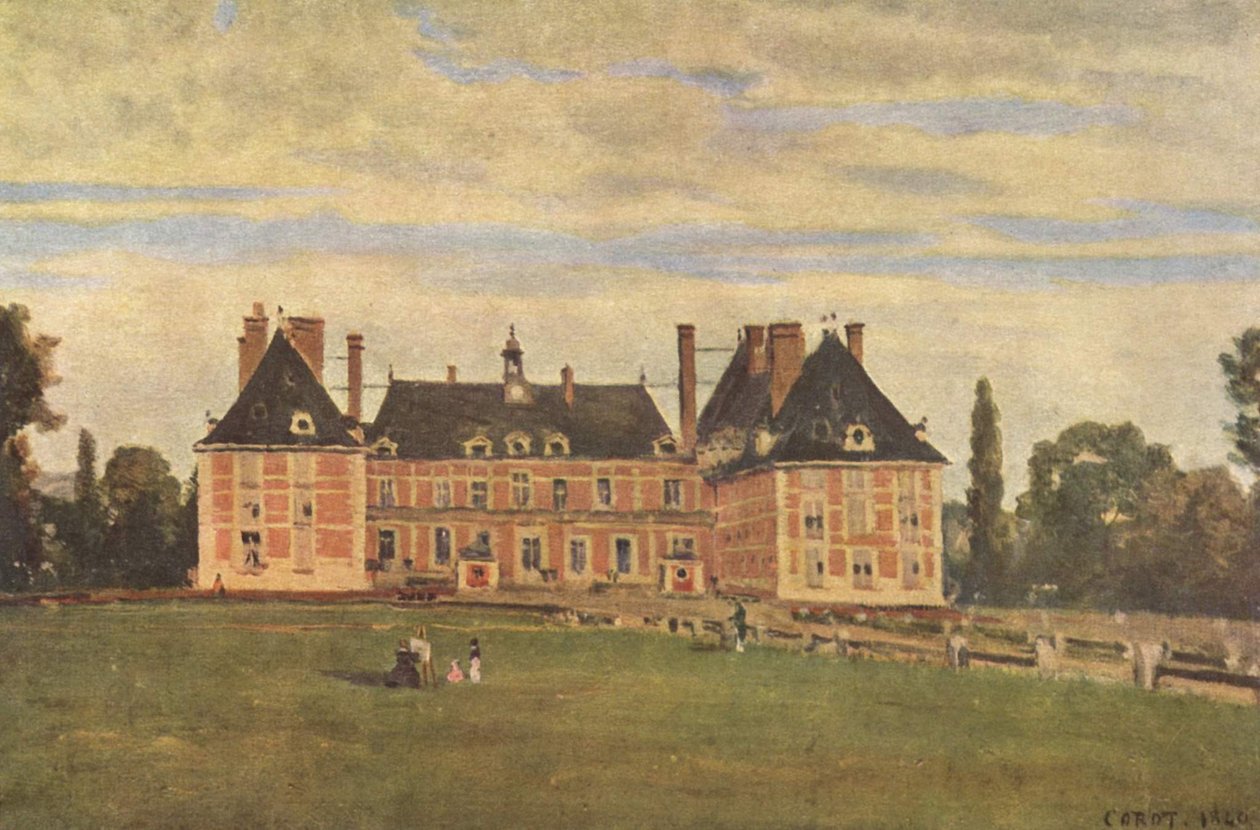 Hrad Rosný od Jean Baptiste Camille Corot