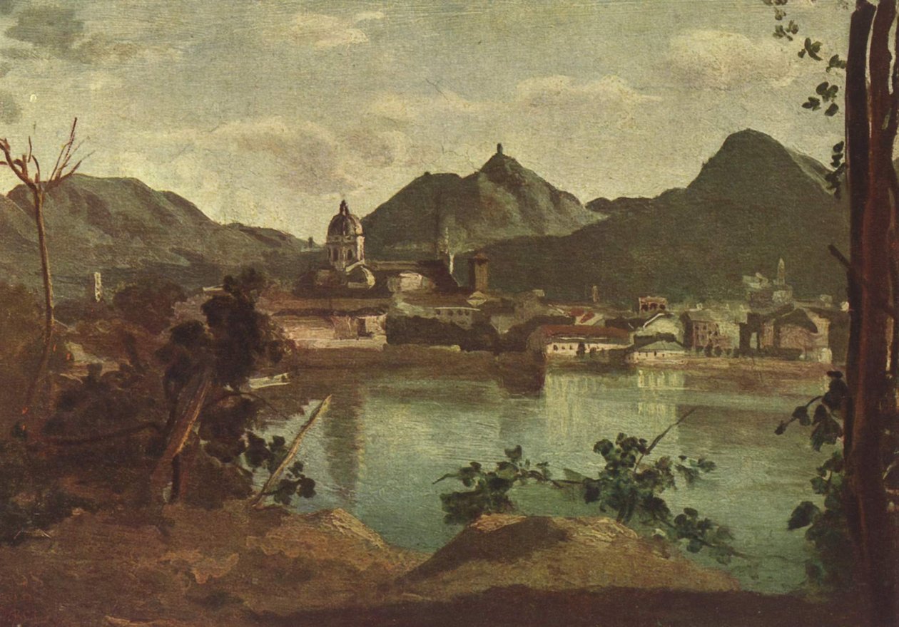 Como a jezero Como od Jean Baptiste Camille Corot