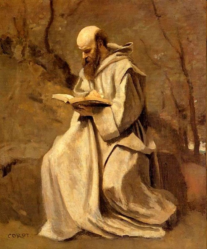 Čtečka Corot Monk od Jean Baptiste Camille Corot