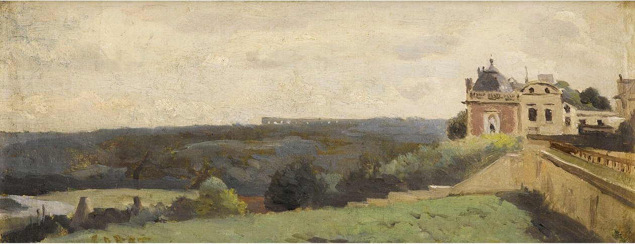 Terasa hradu Saint-Germain en Laye od Jean Baptiste Camille Corot