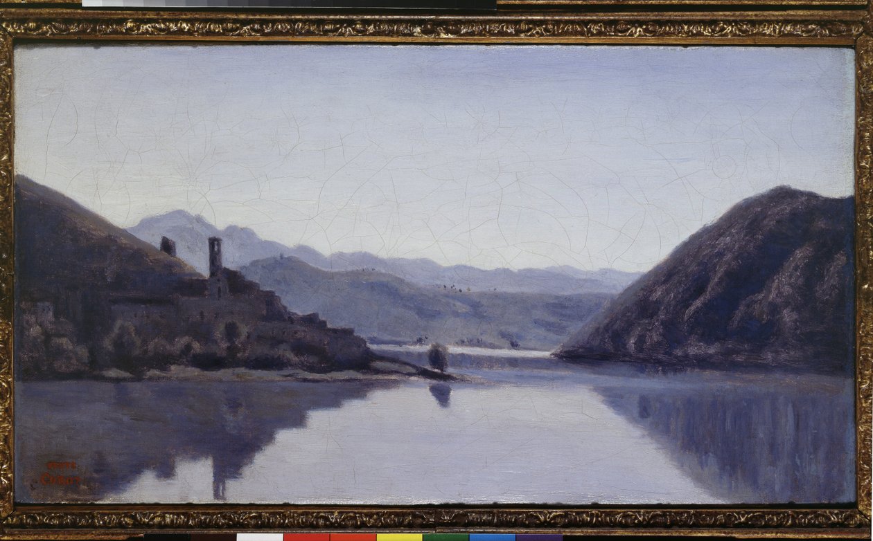 Jezero Piediluco, Umbrie, 19. století od Jean Baptiste Camille Corot