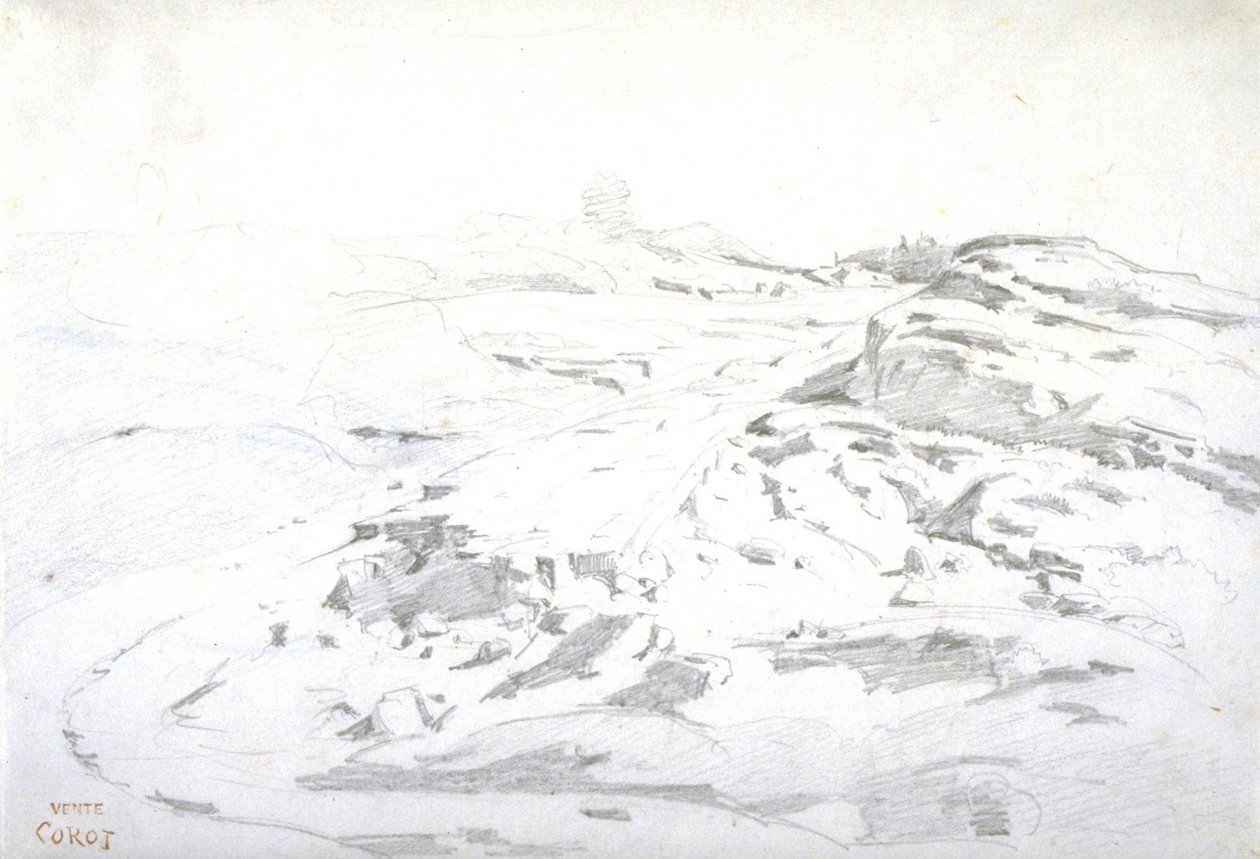 Krajinářské studie, Itálie od Jean-Baptiste-Camille Corot