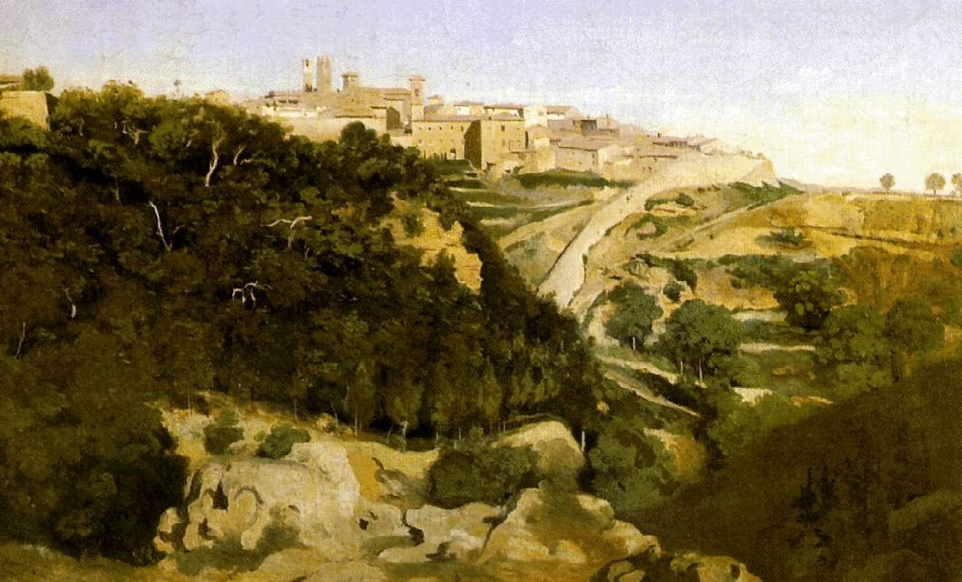 Krajina s městem od Jean Baptiste Camille Corot
