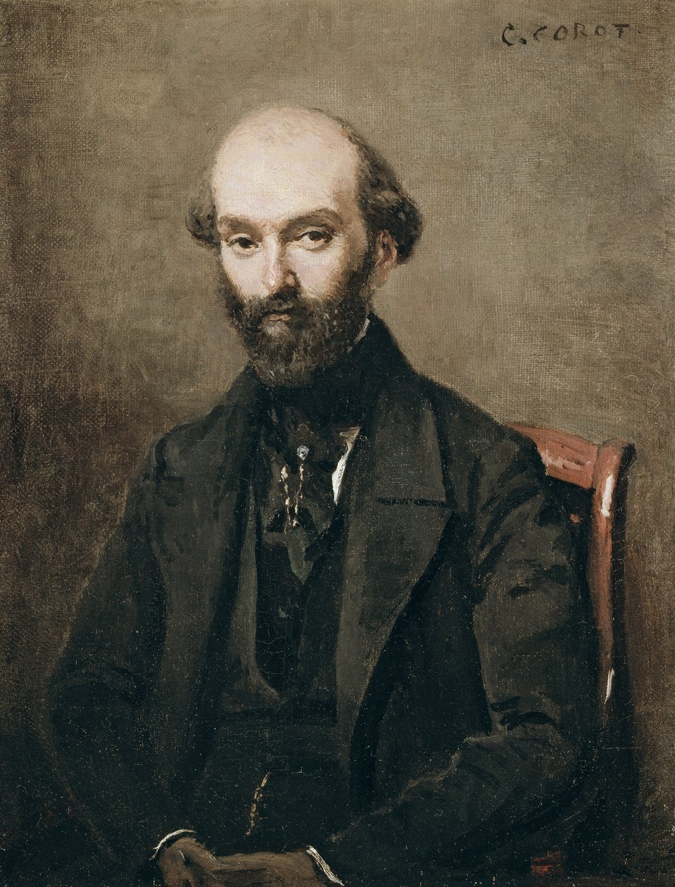 Pan Bison, 1852 od Jean Baptiste Camille Corot