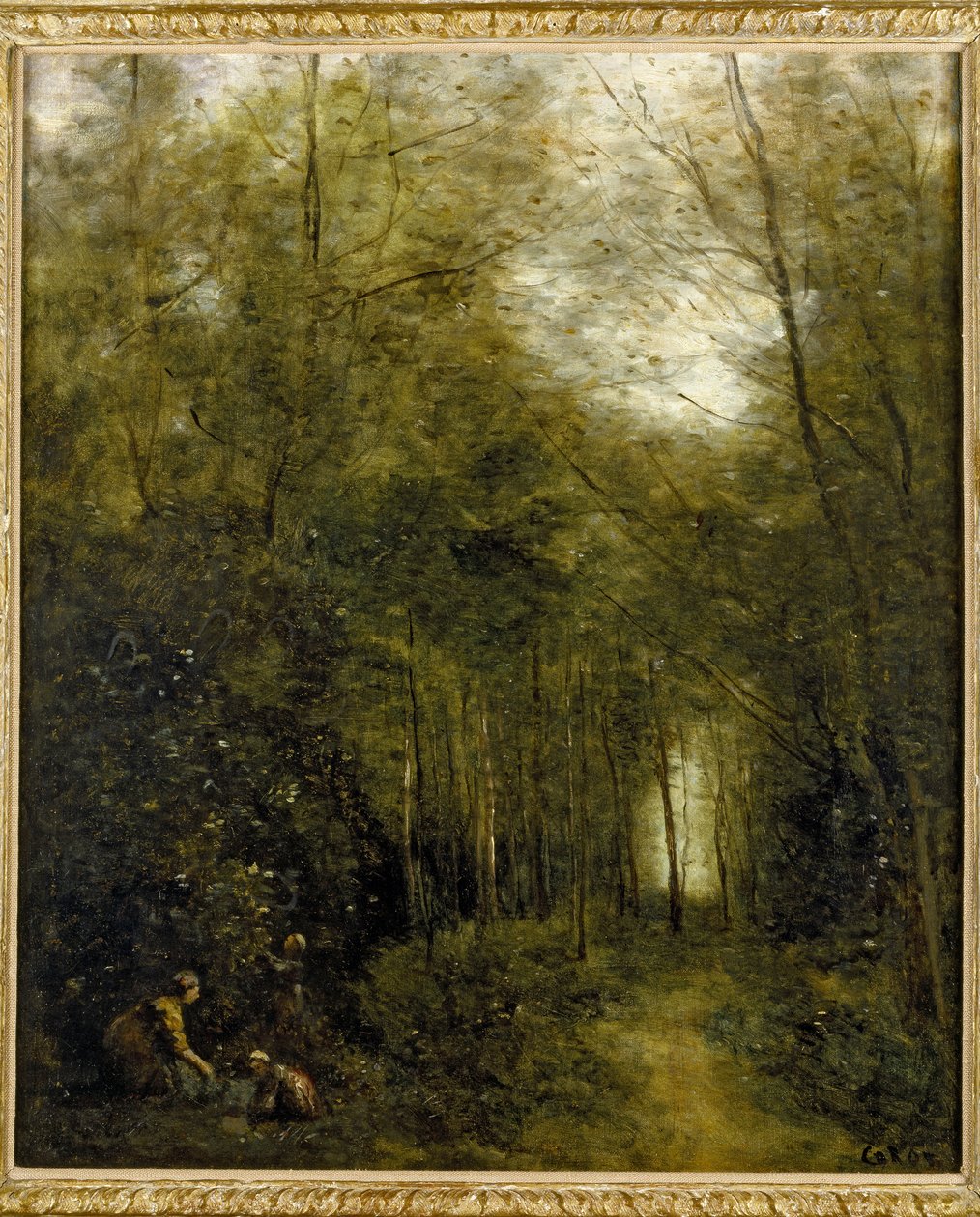 Montfermeuil, potok v lese, 1867 od Jean Baptiste Camille Corot