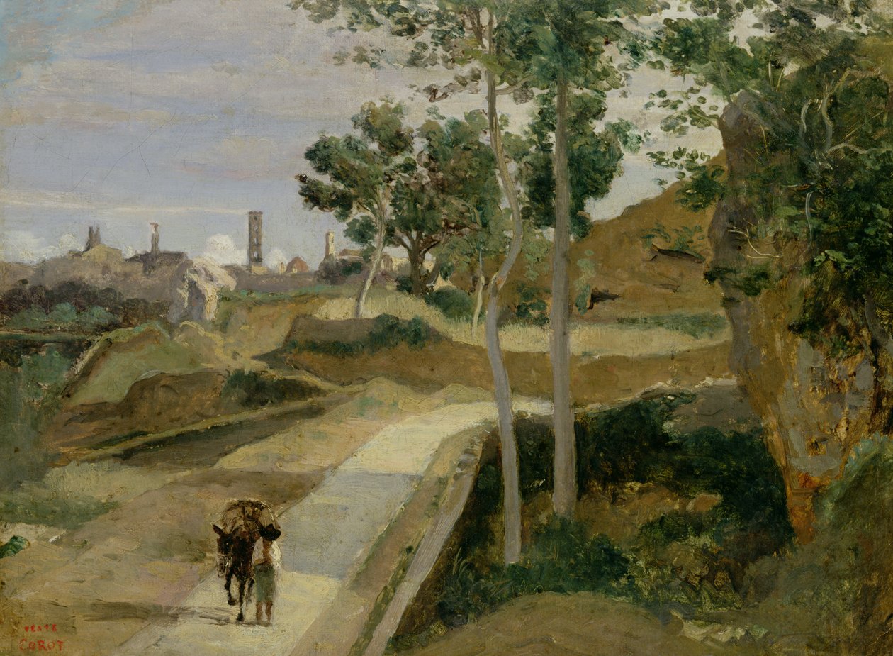 Cesta z Volterry od Jean Baptiste Camille Corot