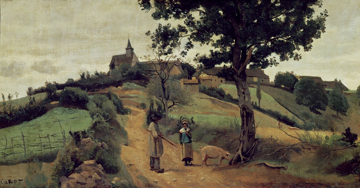 Saint-Andre-en-Morvan, 1842 od Jean Baptiste Camille Corot